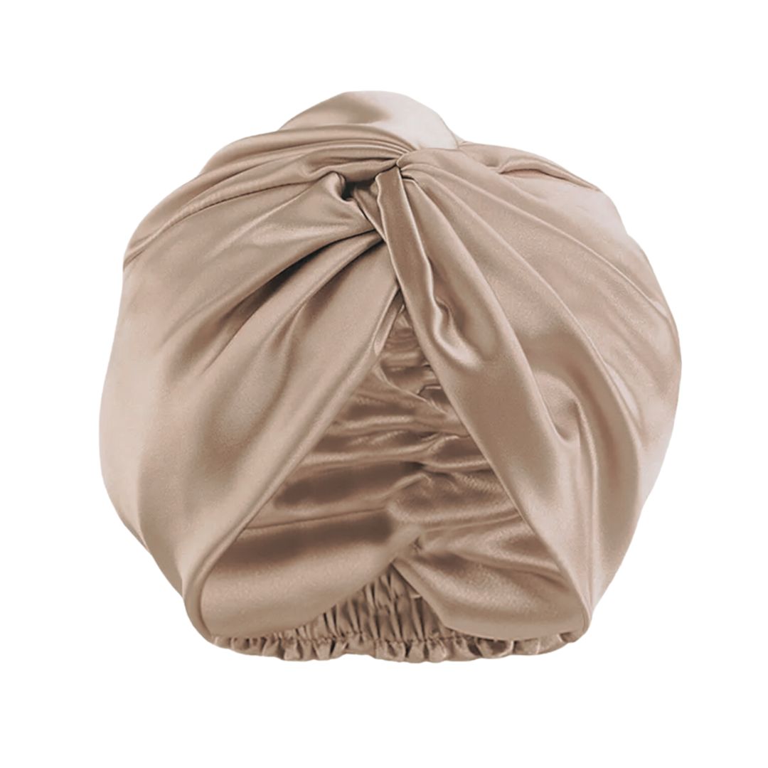 Bonnet de nuit en soie - satin - 22 mommes - cheveux soyeux et hydratés -  réduction des fourches – Hypnos Company