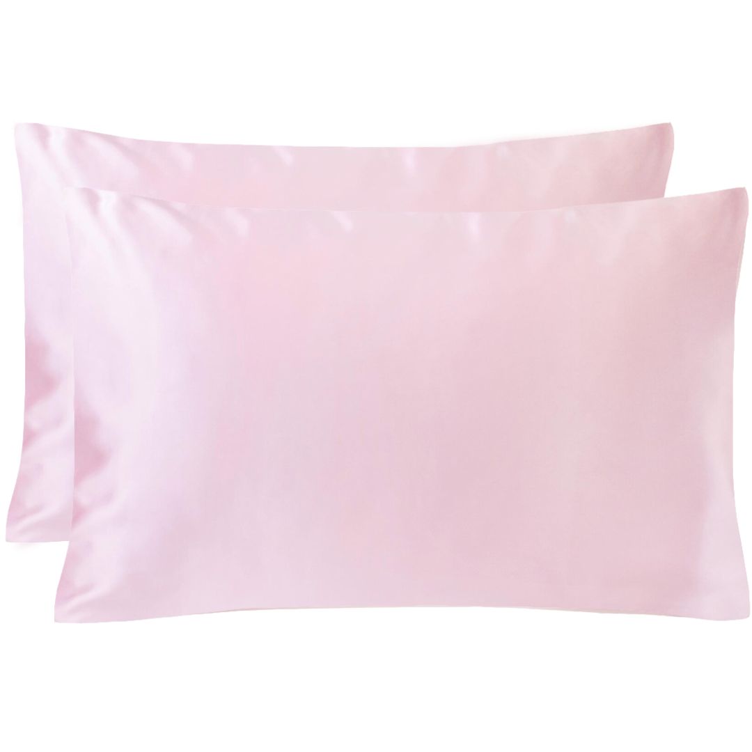 Pack of 2 19 momme silk pillowcases with zipper