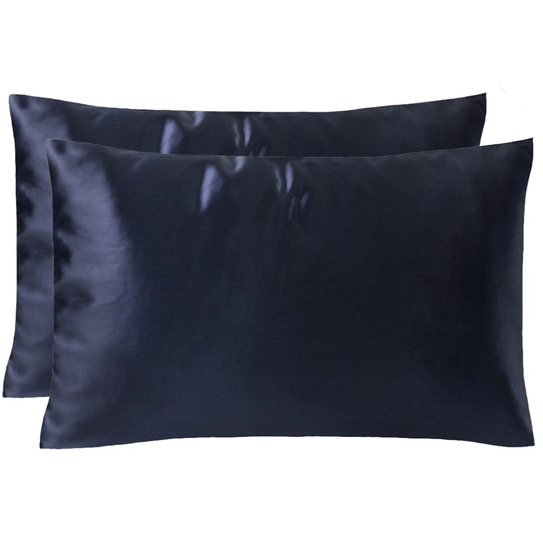 Pack of 2 19 momme silk pillowcases with zipper