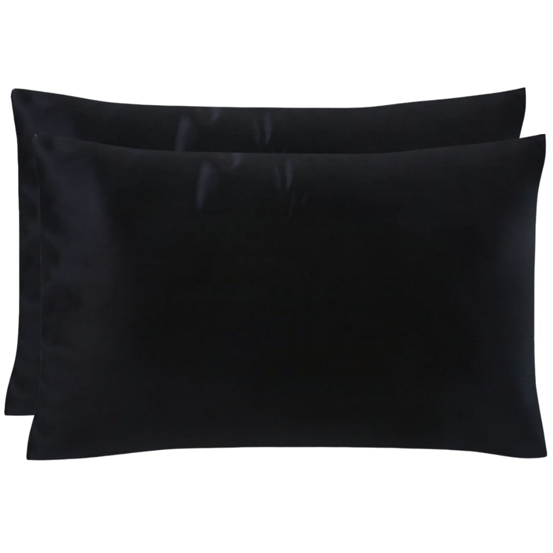 Pack of 2 19 momme silk pillowcases with zipper