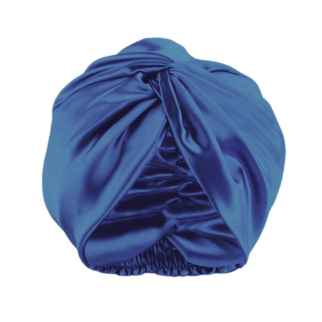 Generic Bonnet de nuit en soie Bleu mere enfant - Prix pas cher