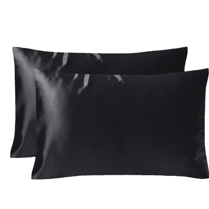 Pack of 2 19 momme silk pillowcases with zipper