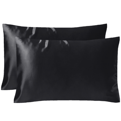 Pack of 2 19 momme silk pillowcases with zipper